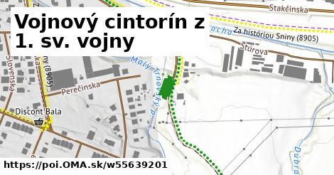 Vojnový cintorín z 1. sv. vojny