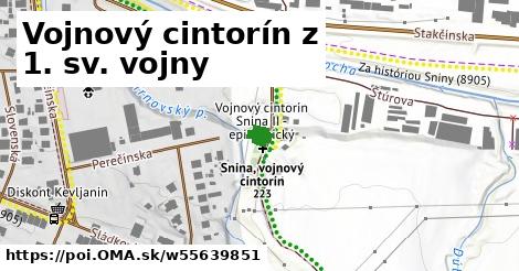 Vojnový cintorín z 1. sv. vojny