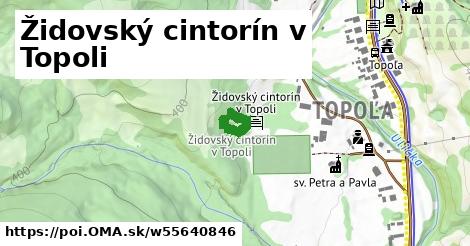 Židovský cintorín v Topoli