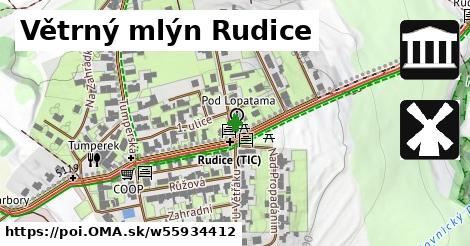 Větrný mlýn Rudice