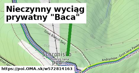 Nieczynny wyciąg prywatny "Baca"