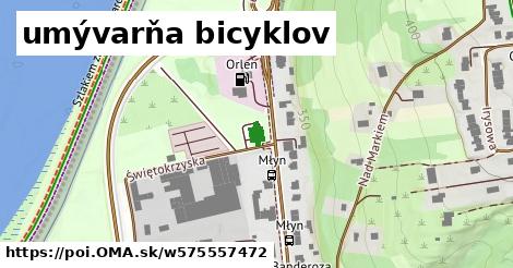 umývarňa bicyklov