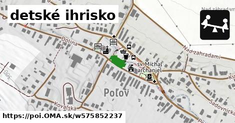 detské ihrisko