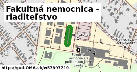 Fakultná nemocnica - riaditeľstvo