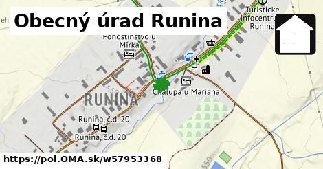 Obecný úrad Runina