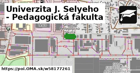 Univerzita J. Selyeho - Pedagogická fakulta