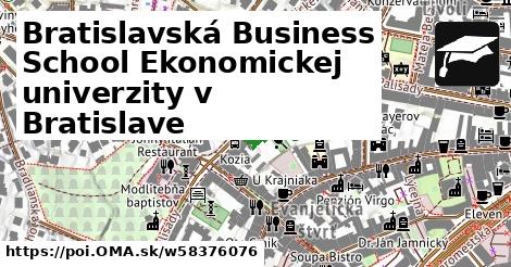 Bratislavská Business School Ekonomickej univerzity v Bratislave