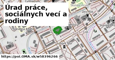 Úrad práce, sociálnych vecí a rodiny