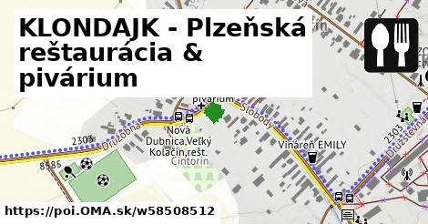 KLONDAJK - Plzeňská reštaurácia & pivárium