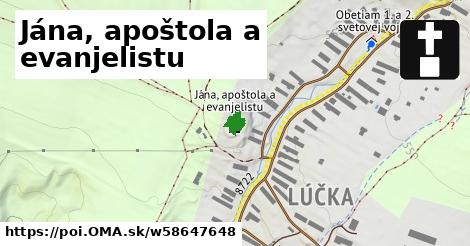 Jána, apoštola a evanjelistu