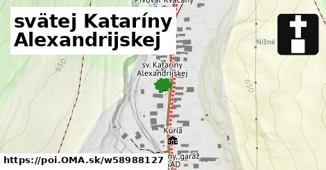 svätej Kataríny Alexandrijskej