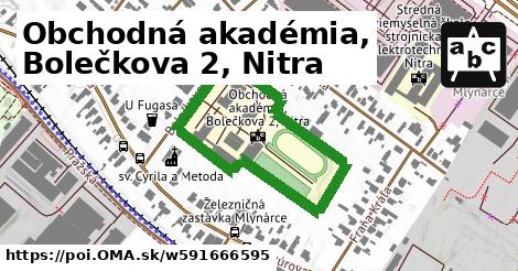 Obchodná akadémia, Bolečkova 2, Nitra
