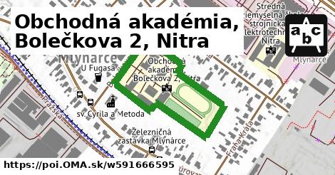 Obchodná akadémia, Bolečkova 2, Nitra