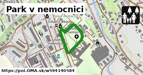 Park v nemocnici