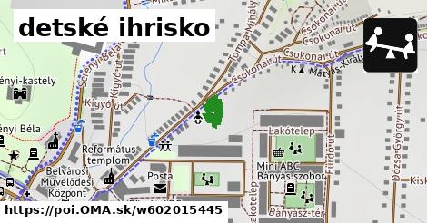 detské ihrisko