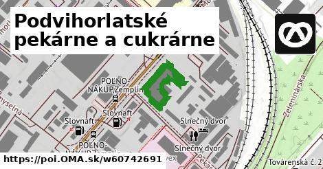 Podvihorlatské pekárne a cukrárne