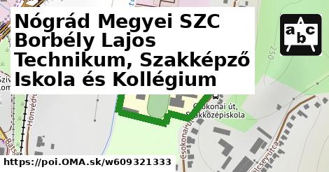 Nógrád Megyei SZC Borbély Lajos Technikum, Szakképző Iskola és Kollégium