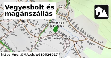 Vegyesbolt és magánszállás