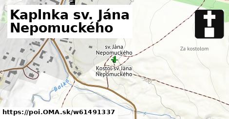 Kaplnka sv. Jána Nepomuckého