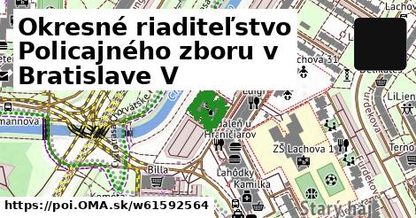 Okresné riaditeľstvo Policajného zboru v Bratislave V