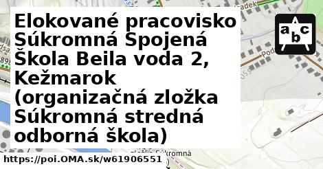 Elokované pracovisko Súkromná Spojená Škola Beila voda 2, Kežmarok (organizačná zložka Súkromná stredná odborná škola)