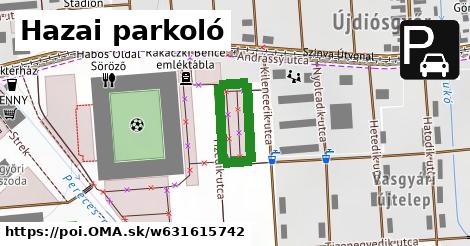 Hazai parkoló