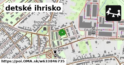 detské ihrisko