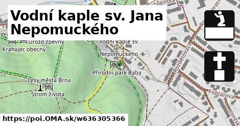 Vodní kaple sv. Jana Nepomuckého