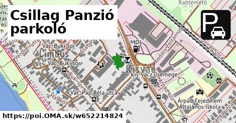 Csillag Panzió parkoló