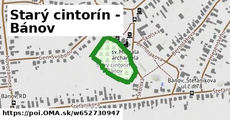 Starý cintorín - Bánov