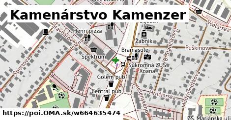 Kamenárstvo Kamenzer