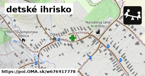 detské ihrisko