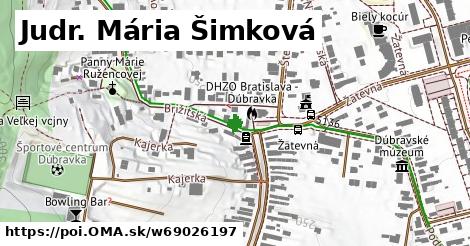 Judr. Mária Šimková
