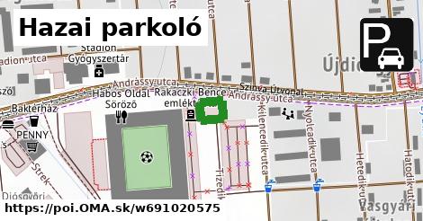 Hazai parkoló