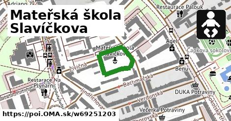 Mateřská škola Slavíčkova