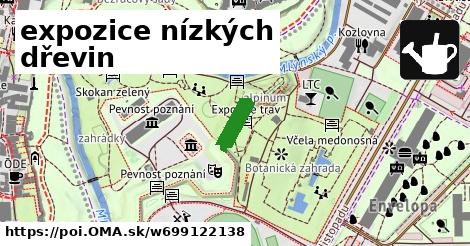 expozice nízkých dřevin