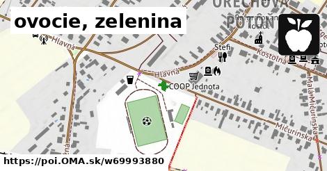 ovocie, zelenina