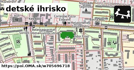 detské ihrisko