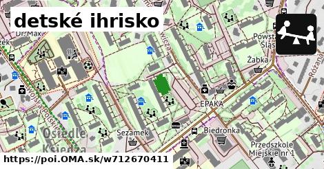 detské ihrisko