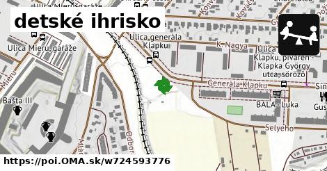 detské ihrisko