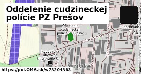 Oddelenie cudzineckej polície PZ Prešov