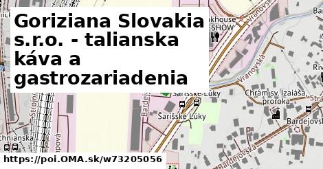 Goriziana Slovakia s.r.o. - talianska káva a gastrozariadenia