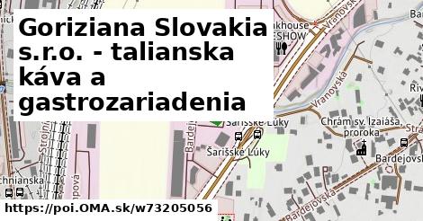 Goriziana Slovakia s.r.o. - talianska káva a gastrozariadenia