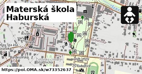 Materská škola Haburská