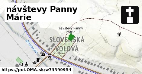 návštevy Panny Márie