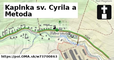 Kaplnka sv. Cyrila a Metoda