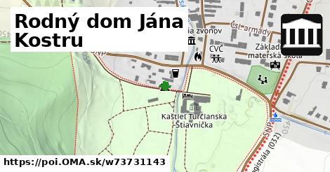 Rodný dom Jána Kostru