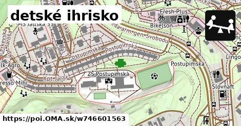 detské ihrisko