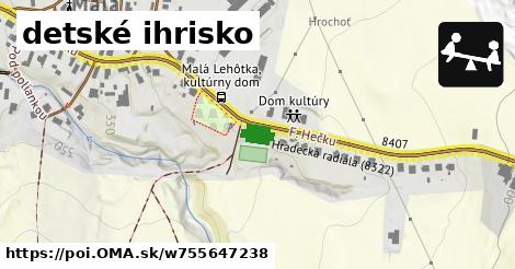 detské ihrisko
