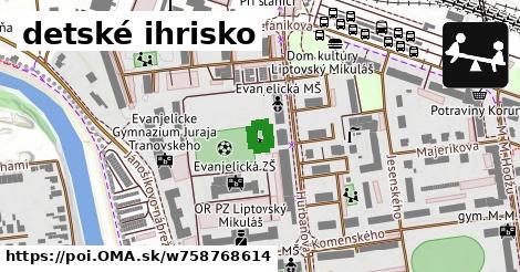 detské ihrisko